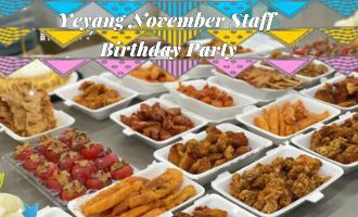 Een warme verjaardagsbijeenkomst in november bij Yeyang Stone