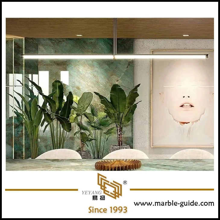 Luxury Gaya Green Marble slab for feature wall Luxury Gaya Green Marble slab for feature wall