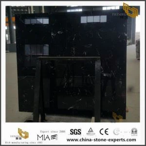 Zeer competitieve nieuwe Nice Black Ice Flower Marble -platen te koop