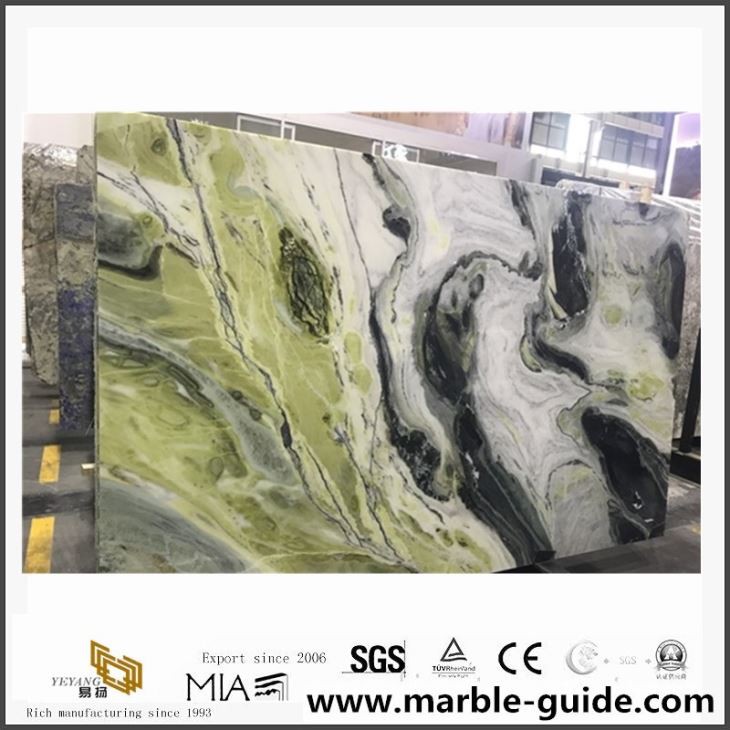 Groen marmer/porselein inkt schilderen gepolijste badkamer vloer muur bekleding tegel