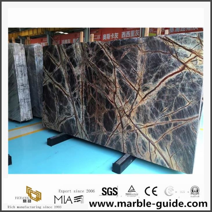 Rain Forest Green Marble Floor Tile Slab