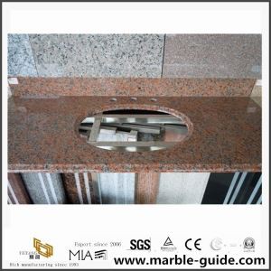 Chinese Countertops van het granietbad met rode kleur van steenleveranciers