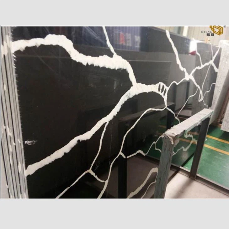 Calacatta Black Quartz -platen
