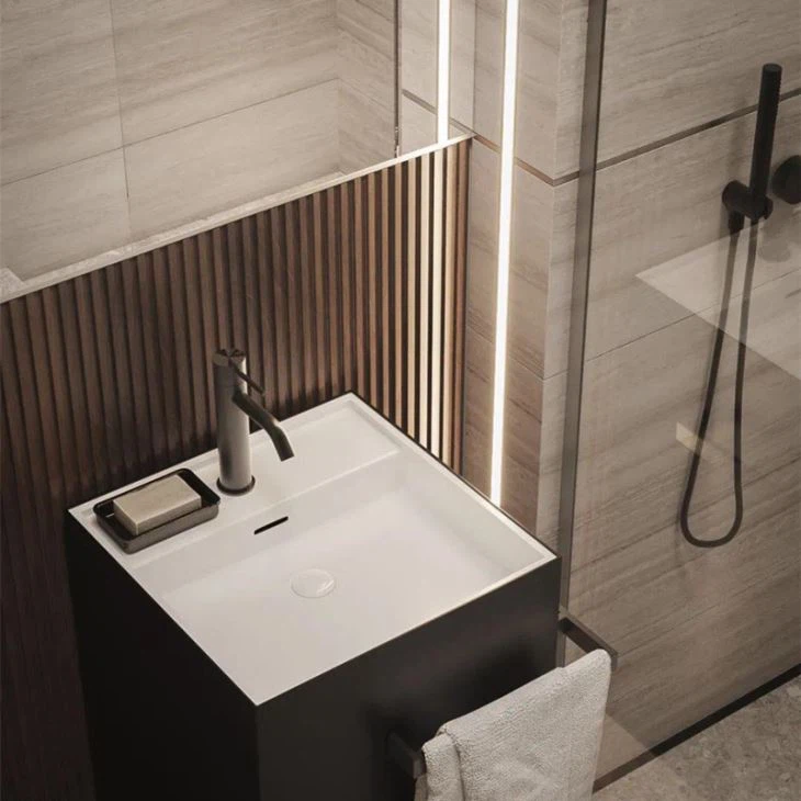 White Wooden Marble Tiles For Bathroom